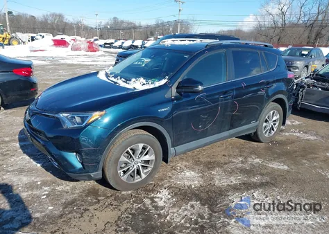 2018 Toyota Rav4 Hybrid Xle из США, поврежденный, VIN JTMRJREV0JD240690